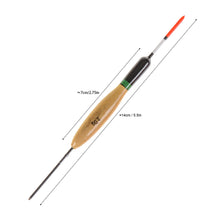 Load image into Gallery viewer, 10PCS/SET Paulownia Wood Fishing Float Wooden Buoy Bobber Tube Fish Tackle Accessory Flotadore
