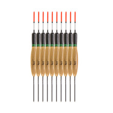 Load image into Gallery viewer, 10PCS/SET Paulownia Wood Fishing Float Wooden Buoy Bobber Tube Fish Tackle Accessory Flotadore
