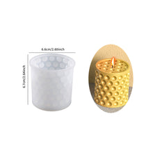 Load image into Gallery viewer, 3D Candle Silicone Mold Polka Dot Cylindrical Lantern Round Ball Mold DIY Resin Mould Home Decor Supplies
