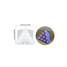 Load image into Gallery viewer, 3D Candle Silicone Mold Polka Dot Cylindrical Lantern Round Ball Mold DIY Resin Mould Home Decor Supplies
