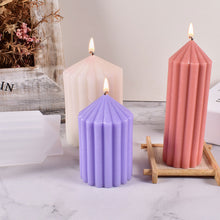 Load image into Gallery viewer, DIY Candle Mold Silicone Candle Mold Cake Resin Molds 3D Art Wax Candle Making Mould Silicone Handmade Soap Molds
