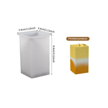 Load image into Gallery viewer, 3D Honeycomb Candle Silicone Mold Round Square Mould Crystal Epoxy Mold DIY Home Craft Decoration
