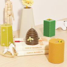 Load image into Gallery viewer, 3D Honeycomb Candle Silicone Mold Round Square Mould Crystal Epoxy Mold DIY Home Craft Decoration
