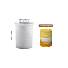 Load image into Gallery viewer, 3D Honeycomb Candle Silicone Mold Round Square Mould Crystal Epoxy Mold DIY Home Craft Decoration
