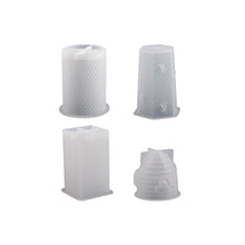 Load image into Gallery viewer, 3D Honeycomb Candle Silicone Mold Round Square Mould Crystal Epoxy Mold DIY Home Craft Decoration
