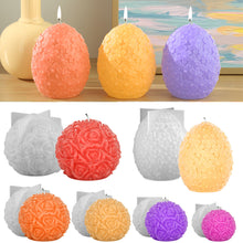 Load image into Gallery viewer, 3D Rose Ball Candle Mold DIY Silicone Candle Mold Cake Resin Molds 3D Art Wax Candle Making Mould Silicone Handmade Soap Molds

