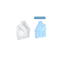 Load image into Gallery viewer, House Resin Mould 3D Hollow Heart House DIY Aromatherapy Gypsum Candle Silicone Mould Handmade Tool Ornaments Mold
