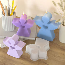 Load image into Gallery viewer, DIY Angel Silicone Candle Mold DIY Baby Shower Craft Gifts Soap Plaster Concrete Casting Molds Home Decor Supplies
