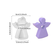 Load image into Gallery viewer, DIY Angel Silicone Candle Mold DIY Baby Shower Craft Gifts Soap Plaster Concrete Casting Molds Home Decor Supplies

