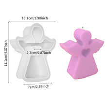 Load image into Gallery viewer, DIY Angel Silicone Candle Mold DIY Baby Shower Craft Gifts Soap Plaster Concrete Casting Molds Home Decor Supplies
