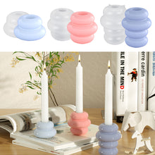 Load image into Gallery viewer, DIY Concrete Round Candle Holder Silicone Mold Geometric Candle Holder Making Resin Plaster Craft Molds Home Decor Supplies
