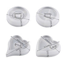 Load image into Gallery viewer, DIY Candle Holder Silicone Mold Round Heart Candlestick Tray Mould Concrete Cement Resin Molds Modern Home Decor
