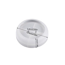 Load image into Gallery viewer, DIY Candle Holder Silicone Mold Round Heart Candlestick Tray Mould Concrete Cement Resin Molds Modern Home Decor
