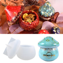 Load image into Gallery viewer, Mushroom Storage Boxes Display Epoxy Resin Silicone Molds Making For DIY Aromatherapy Gypsum Mushroom Ornaments
