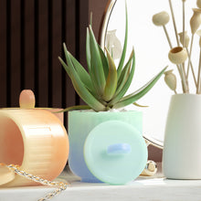 Load image into Gallery viewer, Round Candle Jar Silicone Mold With Lid DIY Cement Pot Mold Concrete Wax Box Storage Cup Candle Tray Mould Home Decor Crafts
