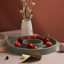 Load image into Gallery viewer, Hollow Stripe Round Silicone Mold Storage Tray Mould Nut Storage Dish Mold Resin Casting Molds Home Craft Decor
