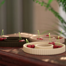 Load image into Gallery viewer, Hollow Stripe Round Silicone Mold Storage Tray Mould Nut Storage Dish Mold Resin Casting Molds Home Craft Decor
