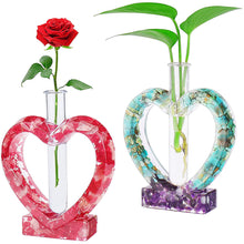 Load image into Gallery viewer, Rectangular Round Hydroponic Gypsum Mould DIY Hydroponics Test Tube Vase Silicone Mold Plant Vase Cement Resin Mold Decor
