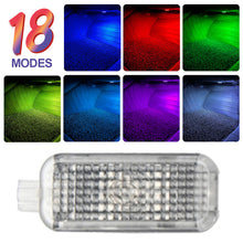 Load image into Gallery viewer, 1pc RGB Car Footwell Light Luggage Compartment Touch LED Seat Lamp For Audi A1 8X A4 B7 B8 B9 A5 A6 C5 C6 C7 A7 A8 TT Q3 8U Q5 A8 Q7
