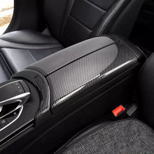 Load image into Gallery viewer, 4Pcs Carbon Fiber Car Center Armrest Box Panel Switch Button Cover Interior Accessories Only For Mercedes Benz E GLC C class W205
