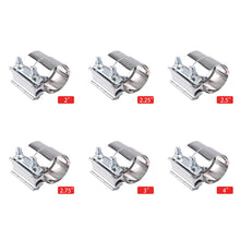 Load image into Gallery viewer, 2.0" 2.25" 2.5" 2.75'' 3.0" 4.0" Car Exhaust Clamp Sleeve 304 Stainless Steel Butt Joint Band Clamp Sleeve Coupler Step Clamps
