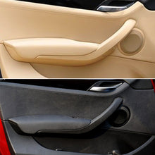 Load image into Gallery viewer, 2Pcs Car Inner Door Panel Handle Cover Interior Door Armrest Pull Trim Cover Beige Black Left Right For BMW X1 E84 2010-2016
