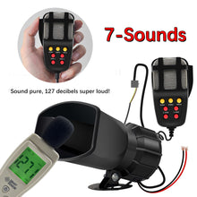 Load image into Gallery viewer, 12V 100W Car Horn Car Warning Alarm Speakers Loud Mic PA System Emergency Amplifier Hooter Police Siren Air Horn Megaphone Tone
