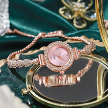 Load image into Gallery viewer, Ladies Quartz Watch Rhinestone Women's Watch Small Dial Slender Bracelet Freely Adjustable Accessories Quartz Watch
