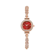 Load image into Gallery viewer, Ladies Quartz Watch Rhinestone Women's Watch Small Dial Slender Bracelet Freely Adjustable Accessories Quartz Watch
