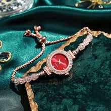 Load image into Gallery viewer, Ladies Quartz Watch Rhinestone Women's Watch Small Dial Slender Bracelet Freely Adjustable Accessories Quartz Watch
