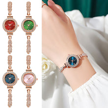 Load image into Gallery viewer, Ladies Quartz Watch Rhinestone Women's Watch Small Dial Slender Bracelet Freely Adjustable Accessories Quartz Watch
