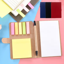 Load image into Gallery viewer, Retro Style Memo Pads 50pcs Sticky Note Notebook With Notepad and Pen Portable Daily Record Book Student Tearable Booklet
