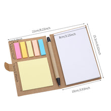 Load image into Gallery viewer, Retro Style Memo Pads 50pcs Sticky Note Notebook With Notepad and Pen Portable Daily Record Book Student Tearable Booklet
