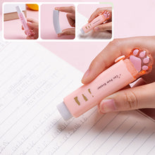Load image into Gallery viewer, Cute Paw Retractable Eraser Push-Pull Pencil Rubber Stationery For Students Journal Drawing Writing Wiping School Supplies
