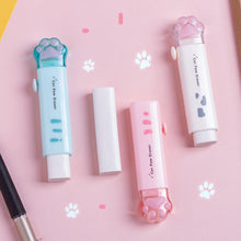 Load image into Gallery viewer, Cute Paw Retractable Eraser Push-Pull Pencil Rubber Stationery For Students Journal Drawing Writing Wiping School Supplies
