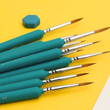 Load image into Gallery viewer, 11Pcs Miniature Wolf Hair Paint Brush Art Painting Brushes Artistic Watercolor Brush Oil Painting Brush Drawing Hand Painted
