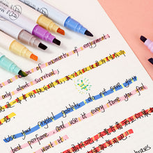 Load image into Gallery viewer, Double-ended Magic Color Changing Highlighter Pen Set Markers for Student Diary Scrapbook Painting Reading Journal Stationery
