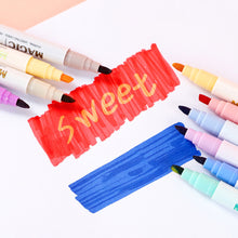 Load image into Gallery viewer, Double-ended Magic Color Changing Highlighter Pen Set Markers for Student Diary Scrapbook Painting Reading Journal Stationery
