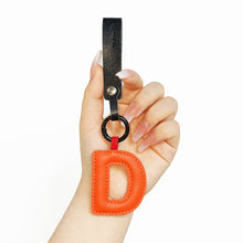 Load image into Gallery viewer, A to Z PU Leather Initial Letter Keychain For Women Fashion Cartoon Candy Color Bag Phone Pendant Car Key Chain Jewelry Gifts
