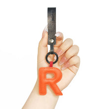 Load image into Gallery viewer, A to Z PU Leather Initial Letter Keychain For Women Fashion Cartoon Candy Color Bag Phone Pendant Car Key Chain Jewelry Gifts
