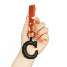 Load image into Gallery viewer, A to Z PU Leather Initial Letter Keychain For Women Fashion Cartoon Candy Color Bag Phone Pendant Car Key Chain Jewelry Gifts
