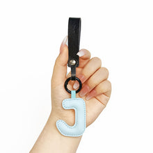 Load image into Gallery viewer, A to Z PU Leather Initial Letter Keychain For Women Fashion Cartoon Candy Color Bag Phone Pendant Car Key Chain Jewelry Gifts
