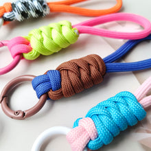 Load image into Gallery viewer, Creative Braided Lanyard Keychain For Phone Case Women Anti Lost Knot Rope Strap Car Key Chains Diy Accessories Fashion Keyring
