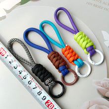 Load image into Gallery viewer, Creative Braided Lanyard Keychain For Phone Case Women Anti Lost Knot Rope Strap Car Key Chains Diy Accessories Fashion Keyring
