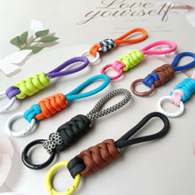 Load image into Gallery viewer, Creative Braided Lanyard Keychain For Phone Case Women Anti Lost Knot Rope Strap Car Key Chains Diy Accessories Fashion Keyring

