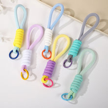 Load image into Gallery viewer, Mesh Lanyard Fluorescent Braid Rope Phone Case Hanging Cord Keychain Bag Pendant Keychain
