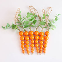 Load image into Gallery viewer, Wooden Bead Easter Carrots Ornaments Garland Farmhouse Home Decor Carrots Hanging Pendants For Easter Party Supplies
