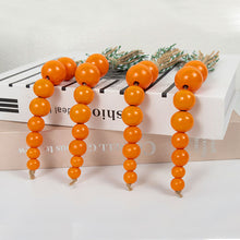Load image into Gallery viewer, Wooden Bead Easter Carrots Ornaments Garland Farmhouse Home Decor Carrots Hanging Pendants For Easter Party Supplies
