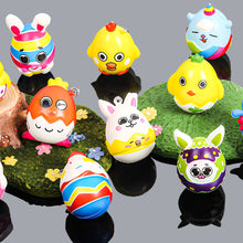 Load image into Gallery viewer, 5Pcs Squeeze Easter Bunny Eggs Stress Relief Toys Kids Easter Party Favor Gifts for Guests Egg Basket Stuffer Goodie Fillers
