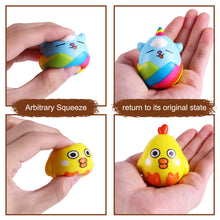 Load image into Gallery viewer, 5Pcs Squeeze Easter Bunny Eggs Stress Relief Toys Kids Easter Party Favor Gifts for Guests Egg Basket Stuffer Goodie Fillers
